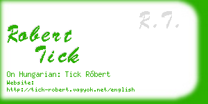 robert tick business card
