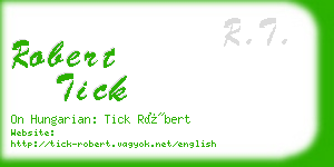 robert tick business card